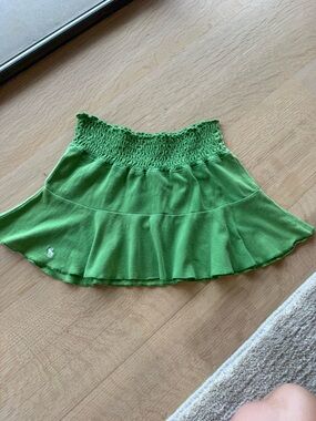 vintage abercrombie kelly green micro mini skirt